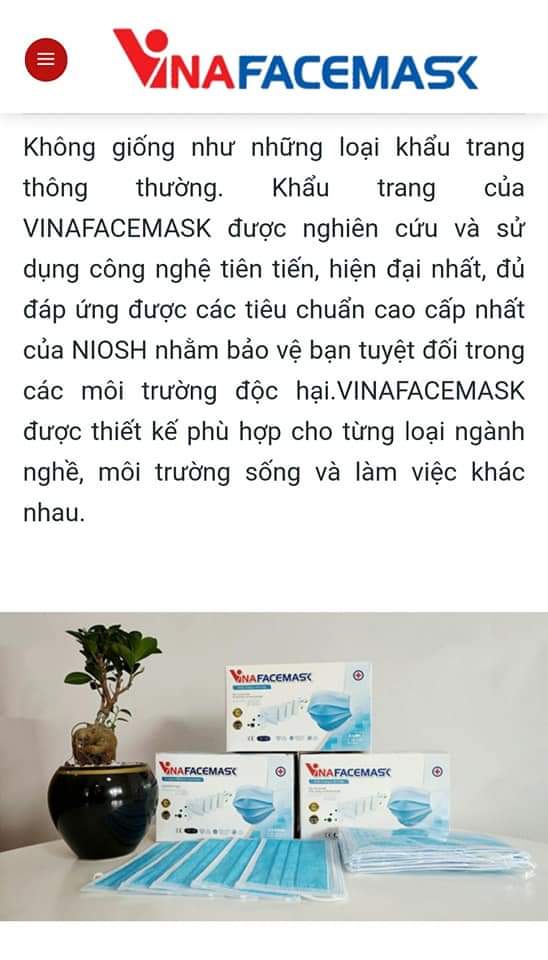 KHẨU TRANG Y TẾ 4 LỚP CAO CẤP VINAFACEMACK  50Cái/Hộp